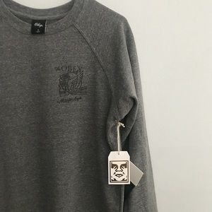 NWT OBEY women Lightweight Crewneck